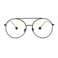 thumbnail image 3 of Lunettes de Mode Rétro pour Femmes à Monture Ronde en Métal Noires, 3 of 4