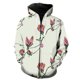 thumbnail image 1 of Sudadera con capucha y cremallera para hombre, diseño de flores de magnolia, estilo informal, genial, con estampado 3D, estilo hip hop, para adolescentes, divertida, de gran tamaño, para primavera, un, 1 of 6