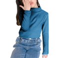 thumbnail image 2 of Otqutp Kids Casual Tops Boys and Girls Sweater Spring/Autumn High Neck Solid Long Sleeve Round Neck Top Party Birthday School, 2 of 9
