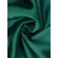 thumbnail image 5 of DARING DIVA Women's Satin Pajama Set Button Shirt and Shorts Loungwear Deep Green M, 5 of 6