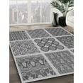 thumbnail image 3 of Ahgly Company Machine Washable Indoor Square Transitional Gray Cloud Gray Area Rugs, 6' Square, 3 of 7