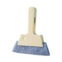 4-in-1 Window Track Cleaner Tool - Multi-Purpose Groove Cleaning Brush with Bristles, Dustpan & Scraper - for Sliding Doors, Sills, Car Vents & Blinds