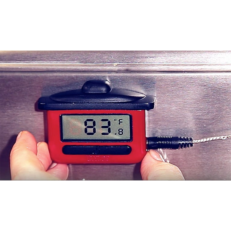 TAYLOR Slow Cooker Digital Probe Thermometer, Red/Black 