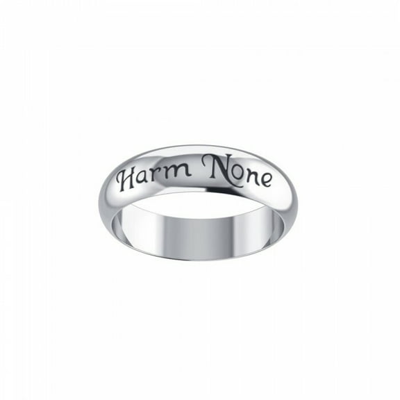 Harm None Amulet Ring Pagan Wicca 925 Sterling Silver Fine Jewelry