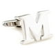 thumbnail image 5 of Gemelos de de Negocios con Letras Distintivas, Accesorios para Hombres - M Hugo  Carta para hombre CuffLinks, 5 of 8