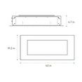 thumbnail image 3 of Cambridge 42" Wall-Mount Electric Fireplace Heater with Multi-Color LED Flames and Crystal Rock Display, 3 of 21