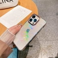 thumbnail image 3 of Compatible for iPhone 14 Pro Max Case Laser Flower Pattern, Cute Glitter Bling Rainbow Holographic Clear Case for Women Girls Soft TPU Shockproof Camera Protective Back Cover Case - Flower, 3 of 11