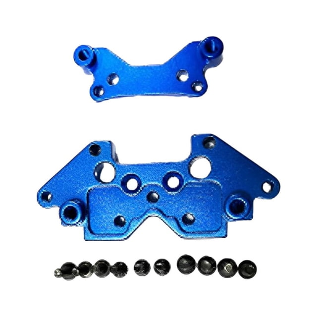 Wweixi Front Rear Shock Tower Plates For HBX 1/18 RC 18859E 18858E 18857E Engineered Blue 1Set