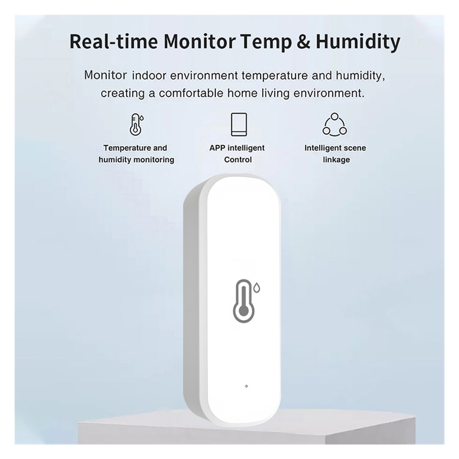 Smart Home Temperature and Humidity Sensor WiFi Indoor Thermometer Monitor Works ,Fast Response