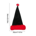 thumbnail image 3 of Santa Hat Christmas Hat For Adults Halloween Cosplay Cap Festival Party Accessory For Xmas Celebrations Christmas Gifts for Teens, Grandkids, 3 of 6