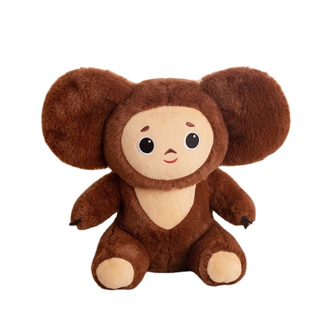 Muñeca de peluche con forma de mono Cheburashkas, 25 cm, anime, para decoración