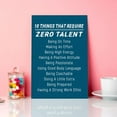 thumbnail image 3 of Modern 10 Things That Require Zero Talent Motivational Motto Wall Art Canvas,Positive Inspirational Quote Canvas Framed Wall Art Ready to Hang For Home Office Gym & Locker Room Wall Decor 12"x 15", 3 of 5