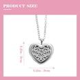 thumbnail image 4 of 1 Juego de collar difusor de aceites esenciales decorativo con colgante de Aroma en forma de corazón para mujer, 4 of 9