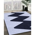 thumbnail image 3 of Ahgly Company Machine Washable Indoor Square Transitional Heavenly Blue Area Rugs, 6' Square, 3 of 7