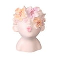 thumbnail image 1 of Macetero de cabeza, florero artístico, decoración de jardín, mesa, artesanía, escultura, estatua, florero, macetas para fiesta, oficina, decoración de Estilo A, 1 of 8