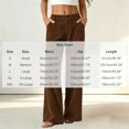 thumbnail image 3 of ClodeEU Women's High Waist Wide Leg Corduroy Pants, Solid Color Loose Trousers with Patch Pockets ,Women's S-XXL, 3 of 7