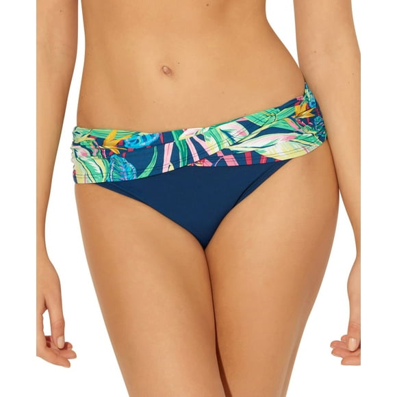 Bleu by Rod Beattie It’s a Jungle Out There Sarong Hipster Bikini Bottoms, 4, Navy