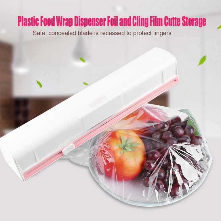 1 Roll Kitchen Clear Pe Foil Cling Film Food Storage Plastic Wrap