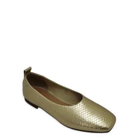 

Time and Tru Women s Square Toe Ballet