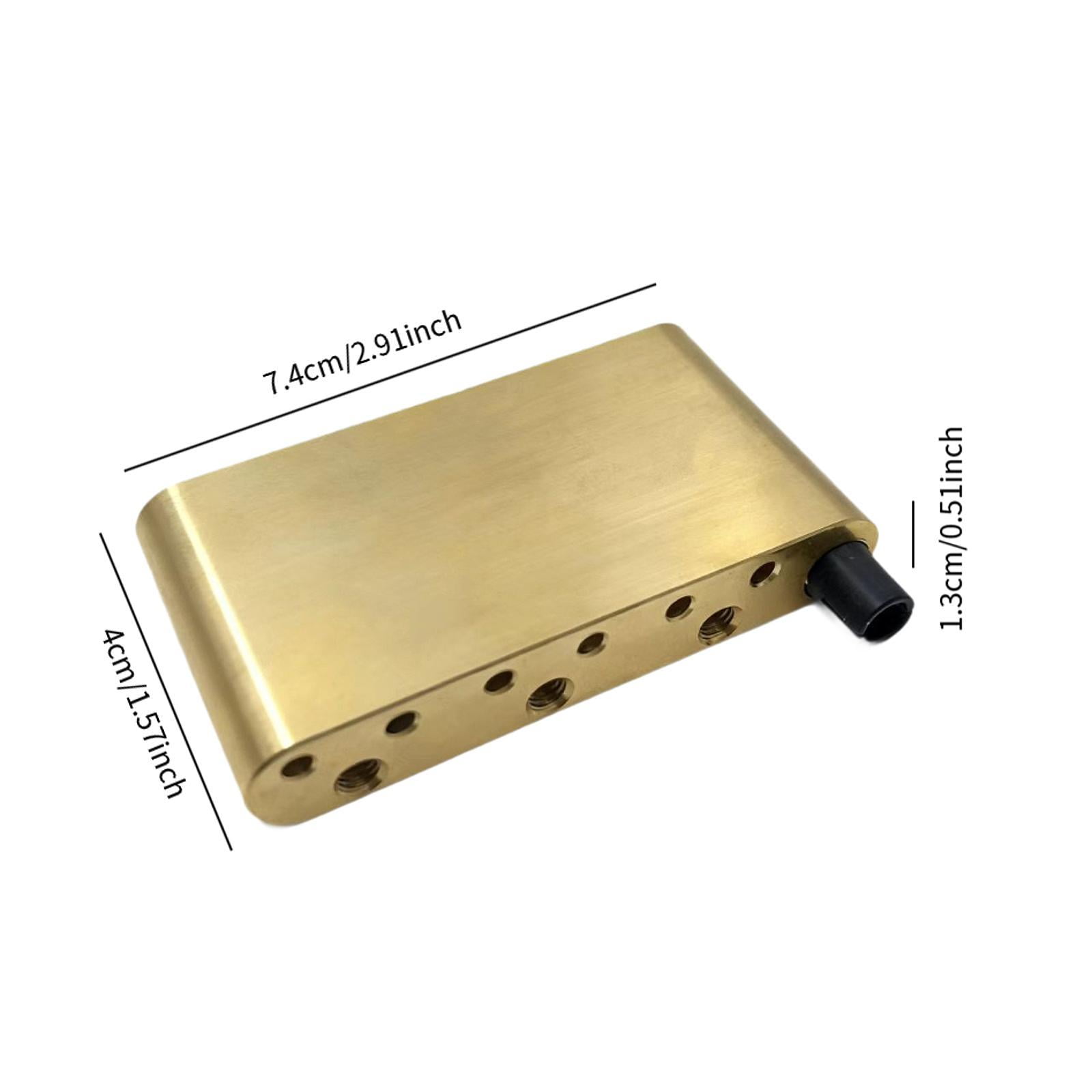 Tremolo Bridge Saddle Brass Guitar Tremolo Block Convenient Fit for Electric Guitar Enthusiasts