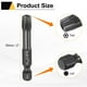 thumbnail image 2 of Uxcell 3pcs T40 Torx Destornillador Bit 1/4" Hex Shank 50mm/2" Longitud Acero S3 Magnético a Prueba de Manipulación Cabeza Estrella de 6 Puntos Bits de Destornillador Hex, Negro, 2 of 7