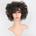 thumbnail image 4 of Wig with Bangs, Wigs for Women, Women's Fashion Wig Brown Synthetic Hairshort Wigs hair Wig, 4 of 7