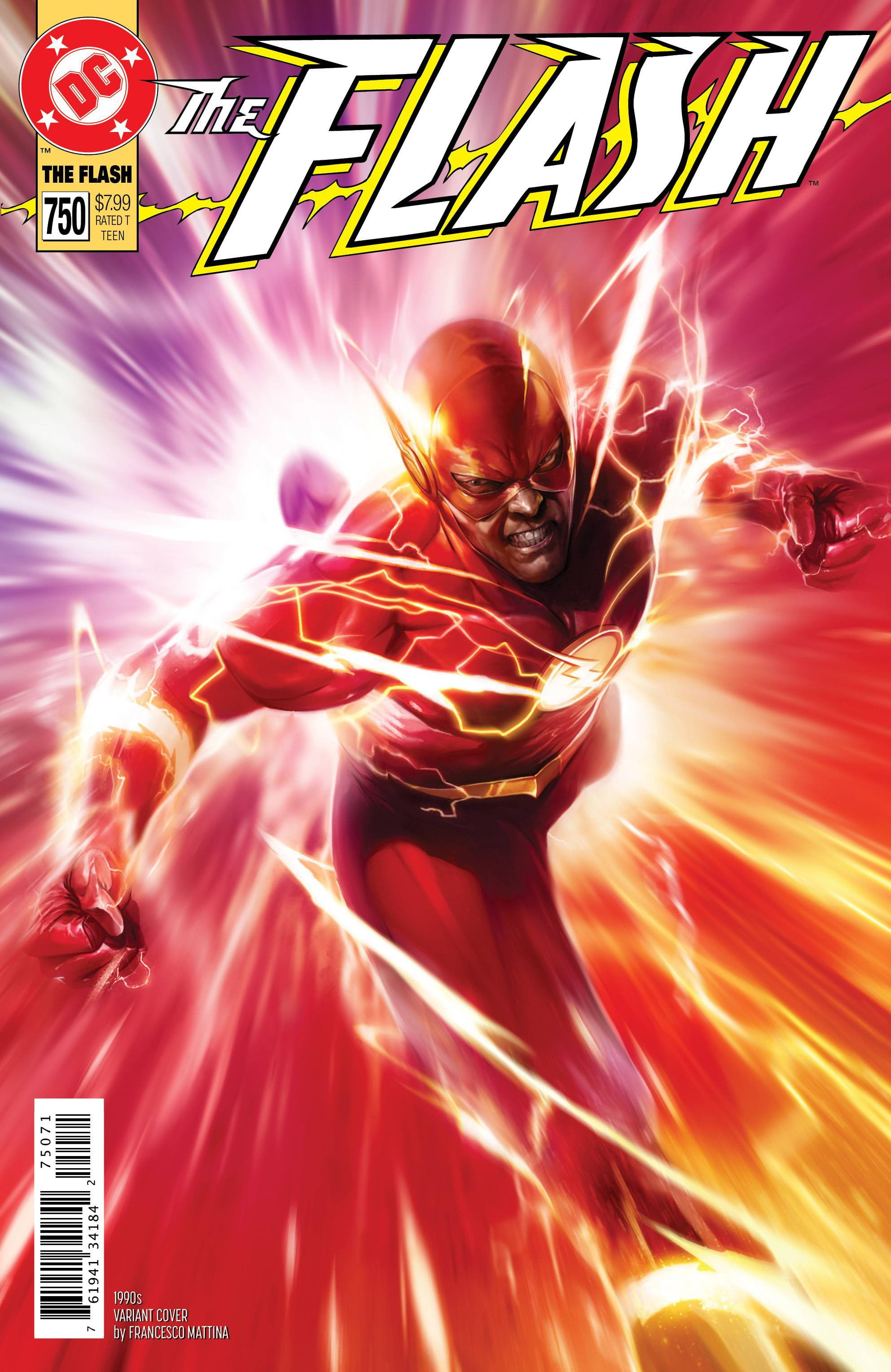 DC Comics The Flash #750 [Francesco Mattina 1990's Variant Cover