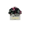 Zumma Adjustable Satin Sleep Cap, Black Multicolor Print