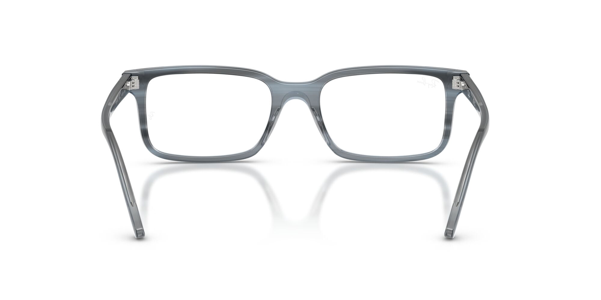 Ray-Ban RB5445 Optics Glasses, Prescription Eyeglasses with Case, Demo Lens/Striped Blue, Size 54