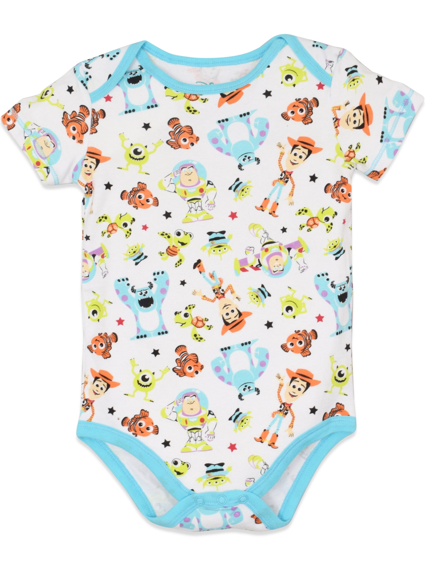 Disney Pixar Sully Infant Baby Boys 5 Pack Bodysuits Newborn to Infant 