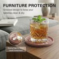 thumbnail image 4 of Silicone Coasters for Drinks[4 Pack]- Cup Mat for Tabletop Protection-Non-Slip, Non-Stick, Coffee Table Decor, Great Gift for Valentine's Day or Anniversary, Pink, 4 of 6