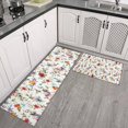 thumbnail image 2 of Pioneer Flower Floral Print Pattern Kitchen Rugs Sets Of 2,Anti Fatigue Kitchen Mat Rugs Non Slip Washable,Decorative Kitchen Floor Mats for Kitchen,Sink,Laundry,17"x30"+17"x47", 2 of 7