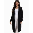 thumbnail image 5 of Womens Casual Long Cardigan Long Sleeve Open Front Sweater Coat Outerwear, 5 of 6