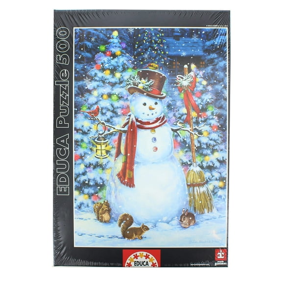 Puzzle Educa Snowman de 500 piezas con gráficos nítidos