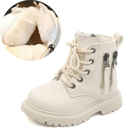 

Baycosin Little Kids Ankle Boots Little Girls Outdoor Combat Toddler Boots
