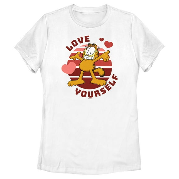 Women's Garfield Love Yourself  Graphic T-Shirt
