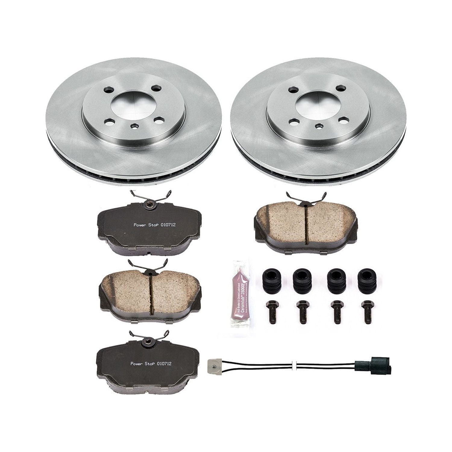Power Stop Front Stock Replacement Brake Pad and Rotor Kit KOE3008