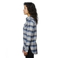 thumbnail image 4 of Burnside Ladies' Plaid Boyfriend Flannel Shirt - B5210, 4 of 4