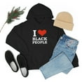 thumbnail image 4 of I love black People Unisex Hoodie, S-5XL Black is Beautiful Black Pride, 4 of 5