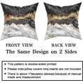 thumbnail image 6 of Black Gold Marble Throw Pillow Covers 18x18 Inch Set of 2 Abstract Marble Pillows Cases, Modern Turquoise Pillow Case Covers Soft Cushion Cover Great Gifts for Bed Couch Sofa Living Room Decor, 6 of 6