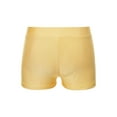 thumbnail image 2 of IEFIEL Kids Girls Slim Fit Dance Shorts Yoga Tumbling Volleyball Shorts Gymnastics Dance Bottoms Yellow 8, 2 of 7