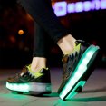 thumbnail image 6 of KOFUBOKE Child Teen Roller Skates Double Wheel Shoes Light Up LED shoe 7 size, 6 of 8