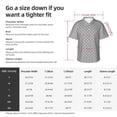 thumbnail image 3 of Picia Gray Plaid Gentle Cotton Regular Fit Short Sleeve Casual Hawaiian Shirt for Men-3X-Large, 3 of 8