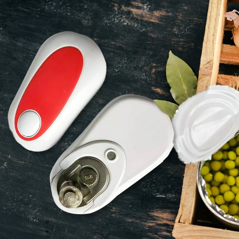 Electric Can Opener Blade Opens Any Can Shape - No Sharp Edge, Food-safe,  Handy With Lid Lift, Battery Operated Handheld Can
