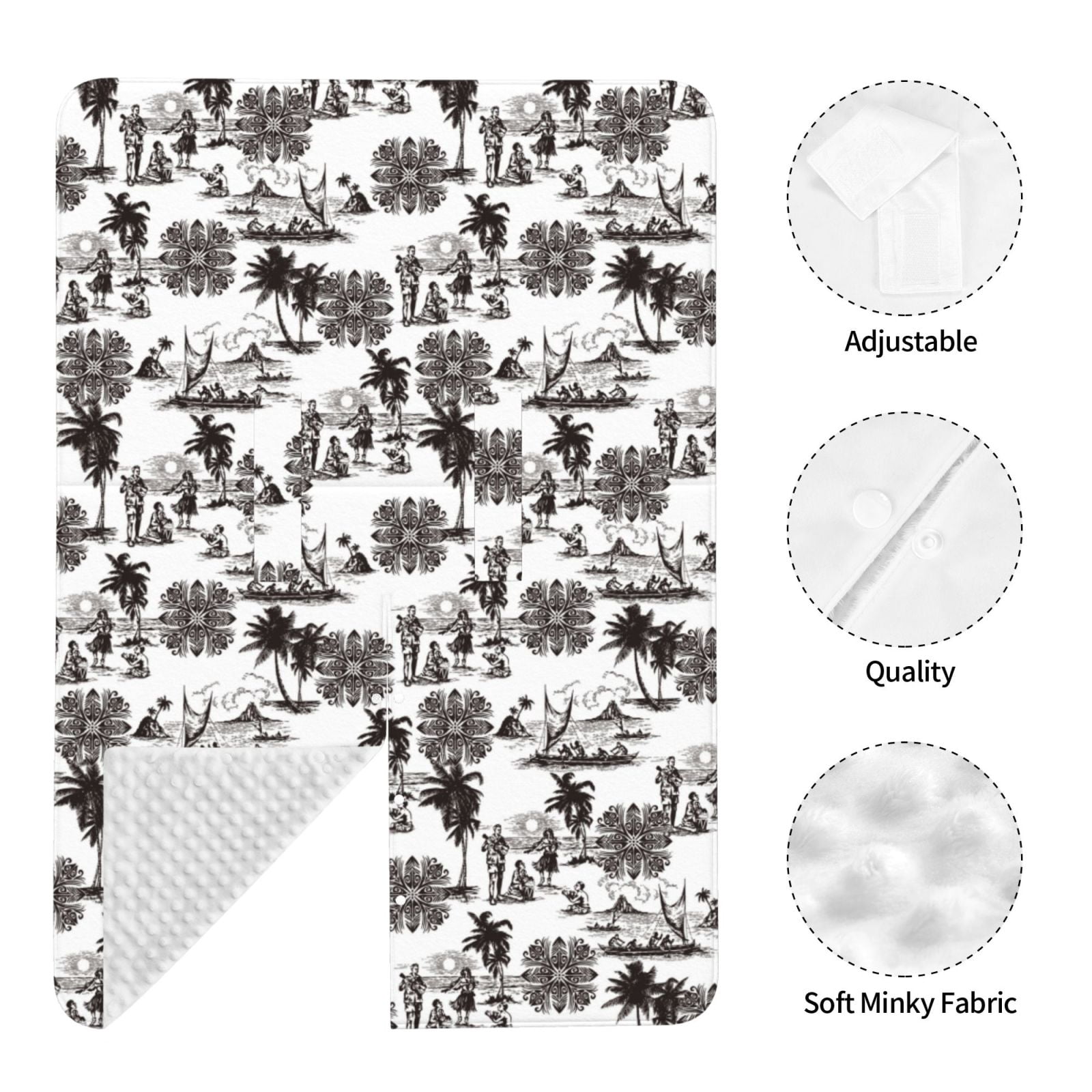Car Seat Cover Baby - Hawaiian Style Retro Breathable Infant Car Seat Cover for Baby Carseat, Lightweight Comfort Baby Essentials Must Haves Newborn Stuff for Girl Boy