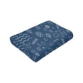 thumbnail image 4 of LNWH Super Soft Flannel Bed Blanket, Cozy Fluffy Warm All Seasons Blue Creative School Pattern Throw Blankets for Sofa Bedding, 60"x50", 4 of 8