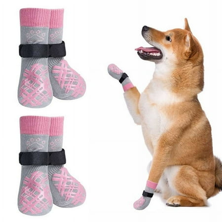 Dog Socks to Prevent Licking Paws  Dog Shoes for Hot Pavement Small Medium Large Senior Dog Booties  Non Slip Dog Boots & Paw Protectors for Hardwood Floors Traction Control Indoor