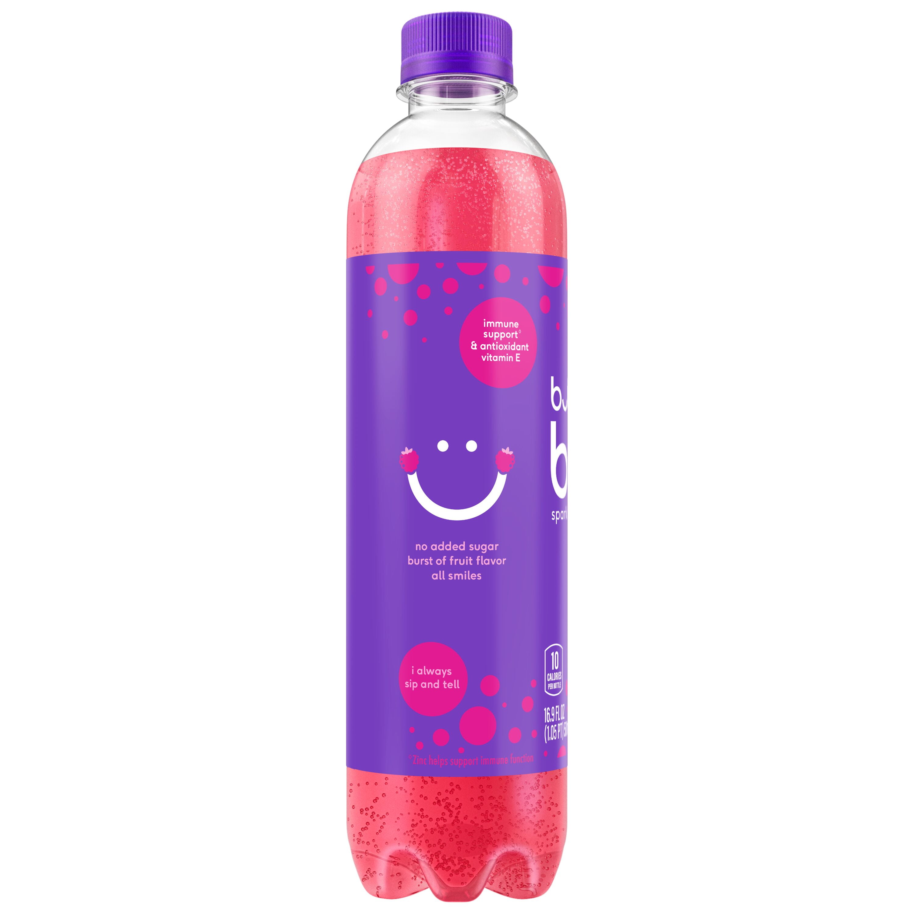 Bubly Burst Sparkling Water Triple Berry 16.9 Fl Oz