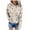 Khaki-B, variant on Womens Casual Hoodies Crew Neck Long Sleeve Sweatshirts With Drawstring Pullover Tops Sweaters Fall Fashion Outfits Clothes Brown S