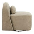 thumbnail image 3 of Pemberly Row Contemporary Engineered Wood Kakao Swivel Chair Olive Brown, 3 of 4